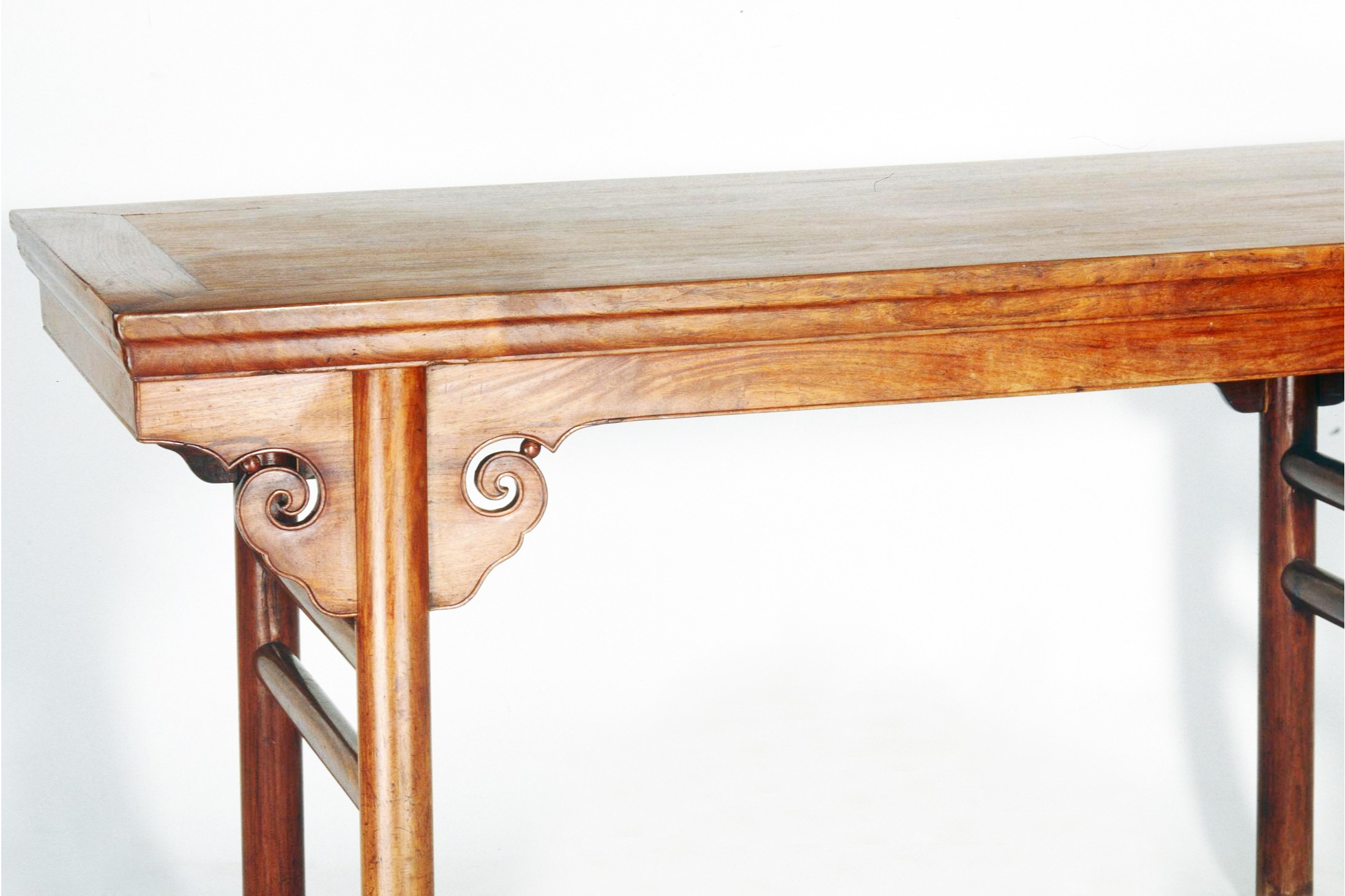 明黄花梨木夹头榫画案