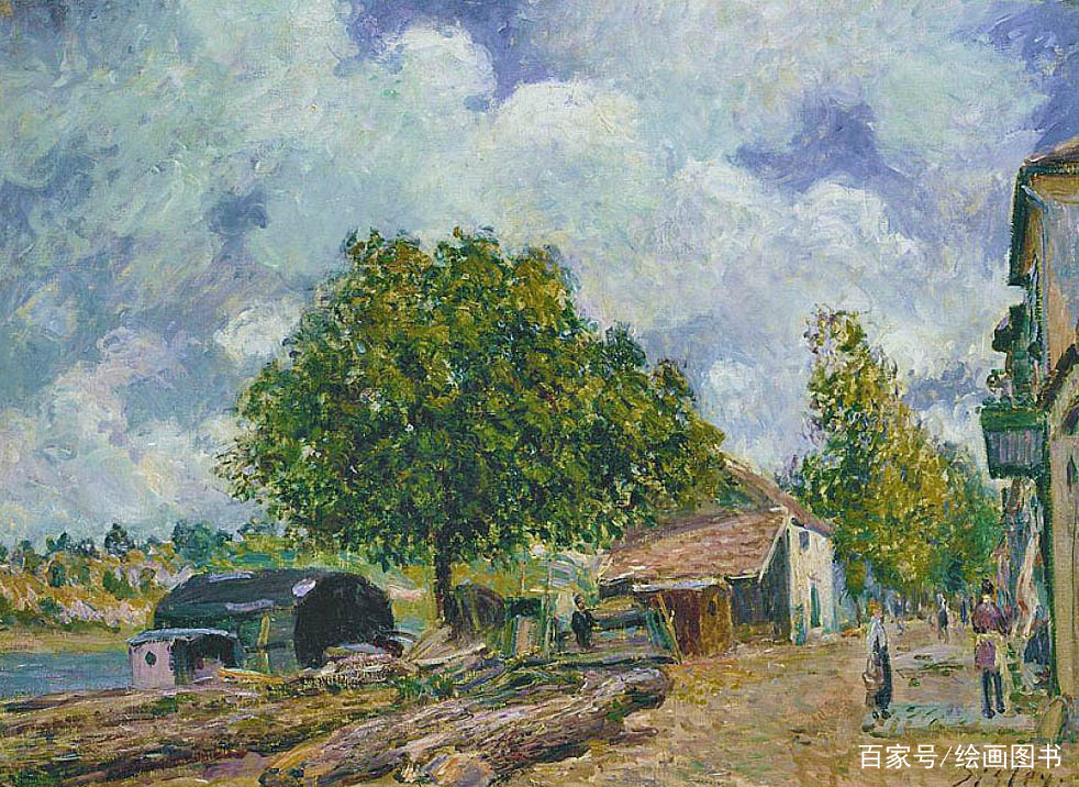 印象派画家-阿尔弗莱德·西斯莱-田园草地篇_百科TA说