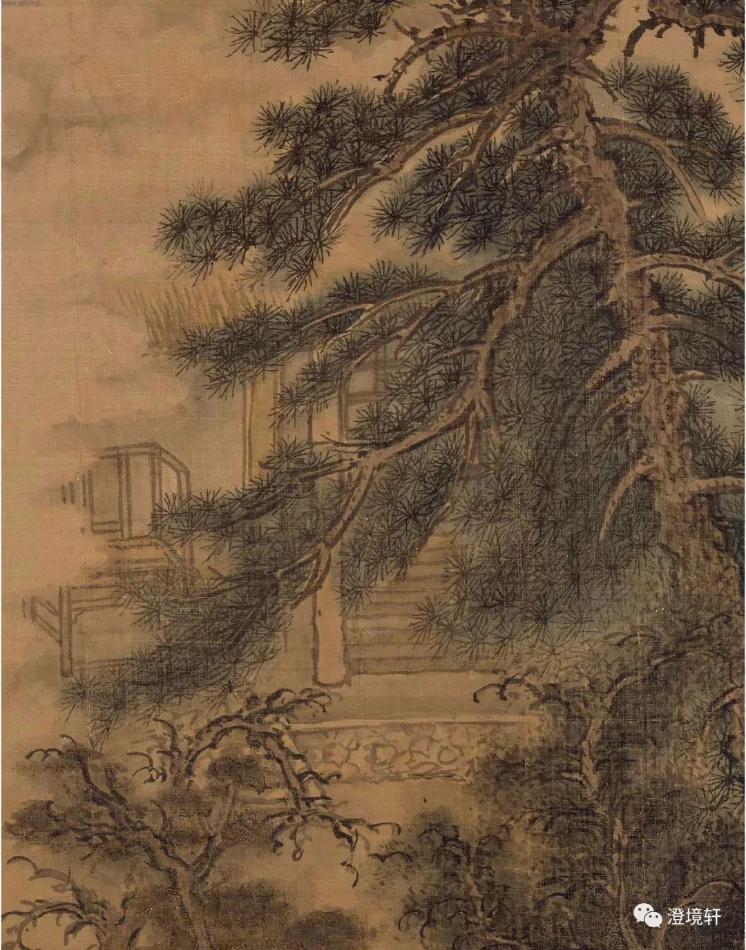 中国历代绘画之元陈芝田吴全节十四像并赞图欣赏_百科TA说