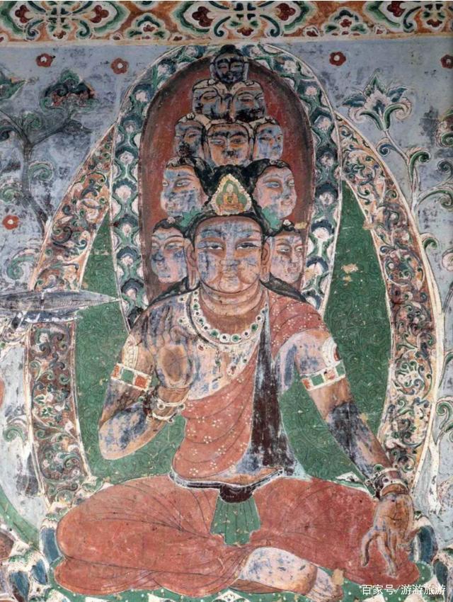 敦煌石窟」初唐-334窟壁画_百科TA说