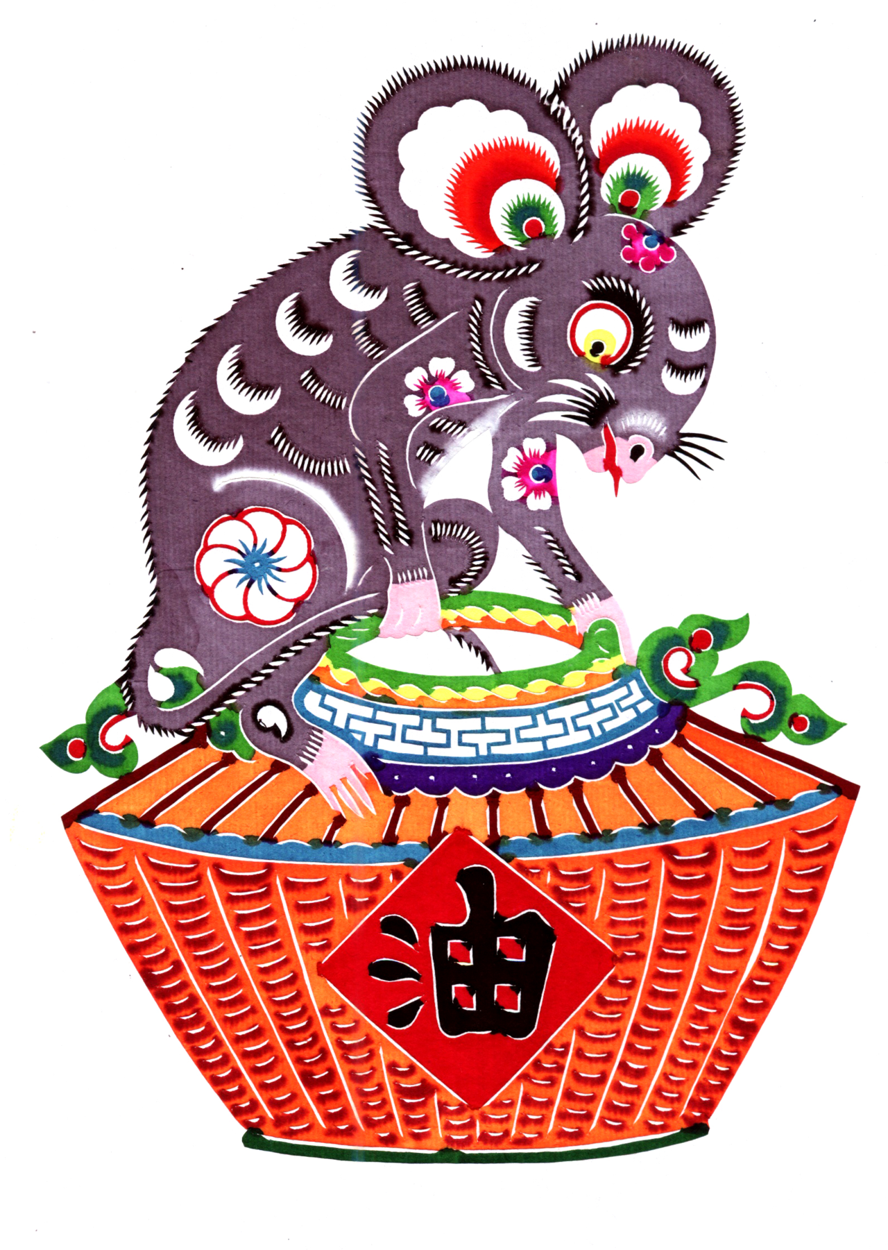 中线装彩色十二生肖
