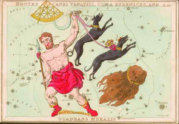  p> b>猎犬座 /b>是北天的一个小星座,17世纪由波兰天文学家波兰天学