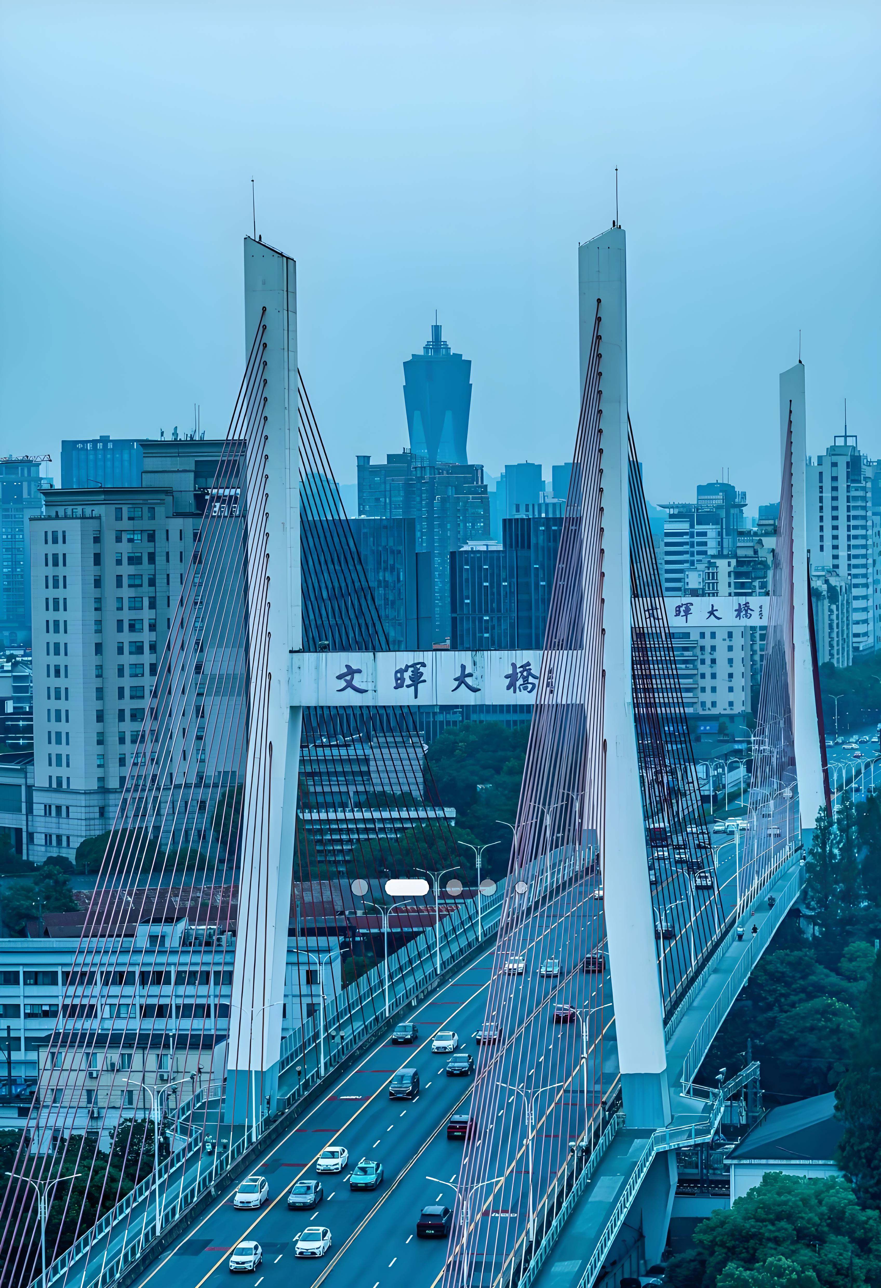  p data-id="tkallu5gubeq">文晖大桥位于杭州市中北部,东连天成路,西