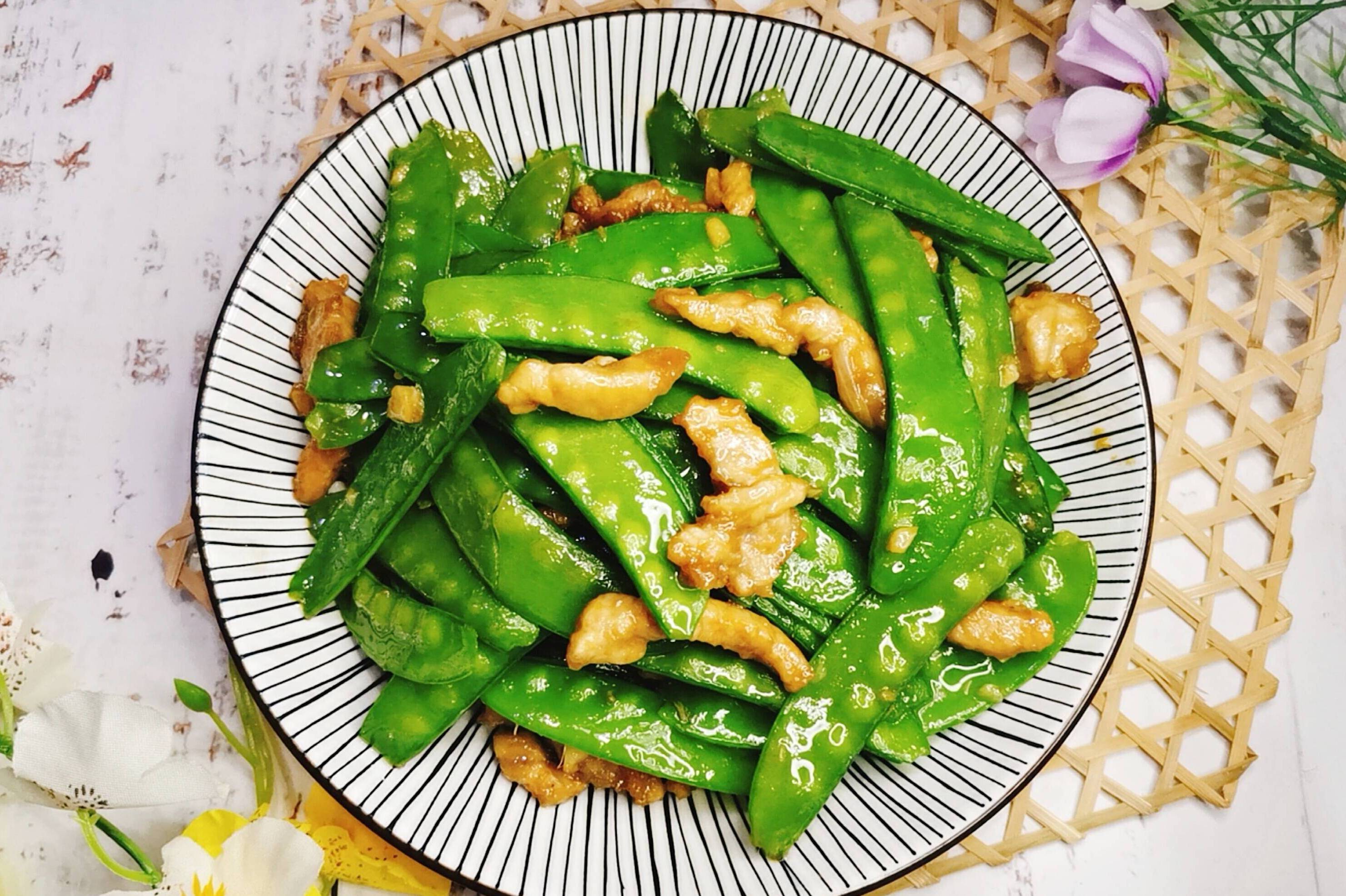 潮味荷兰豆炒肉丝