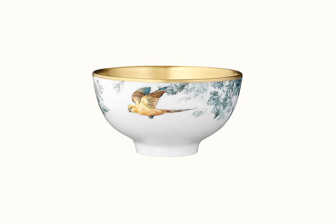  p>"金色赤道丛林"瓷碗是爱马仕品牌旗下的一款产品. /p>