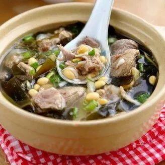 海带黄豆鸡汤