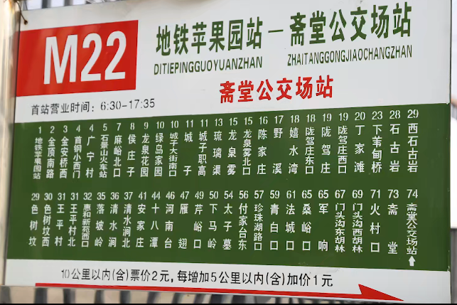  p>北京公交m22路是北京市的公交线路,运行于北京市石景山区,门头沟区