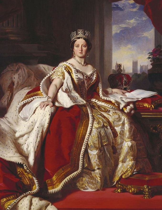  p> 《维多利亚女王肖像》是温特哈尔特1859年创作的布面油画. /p>