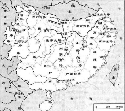 南宋十七路（嘉定元年，1208年）