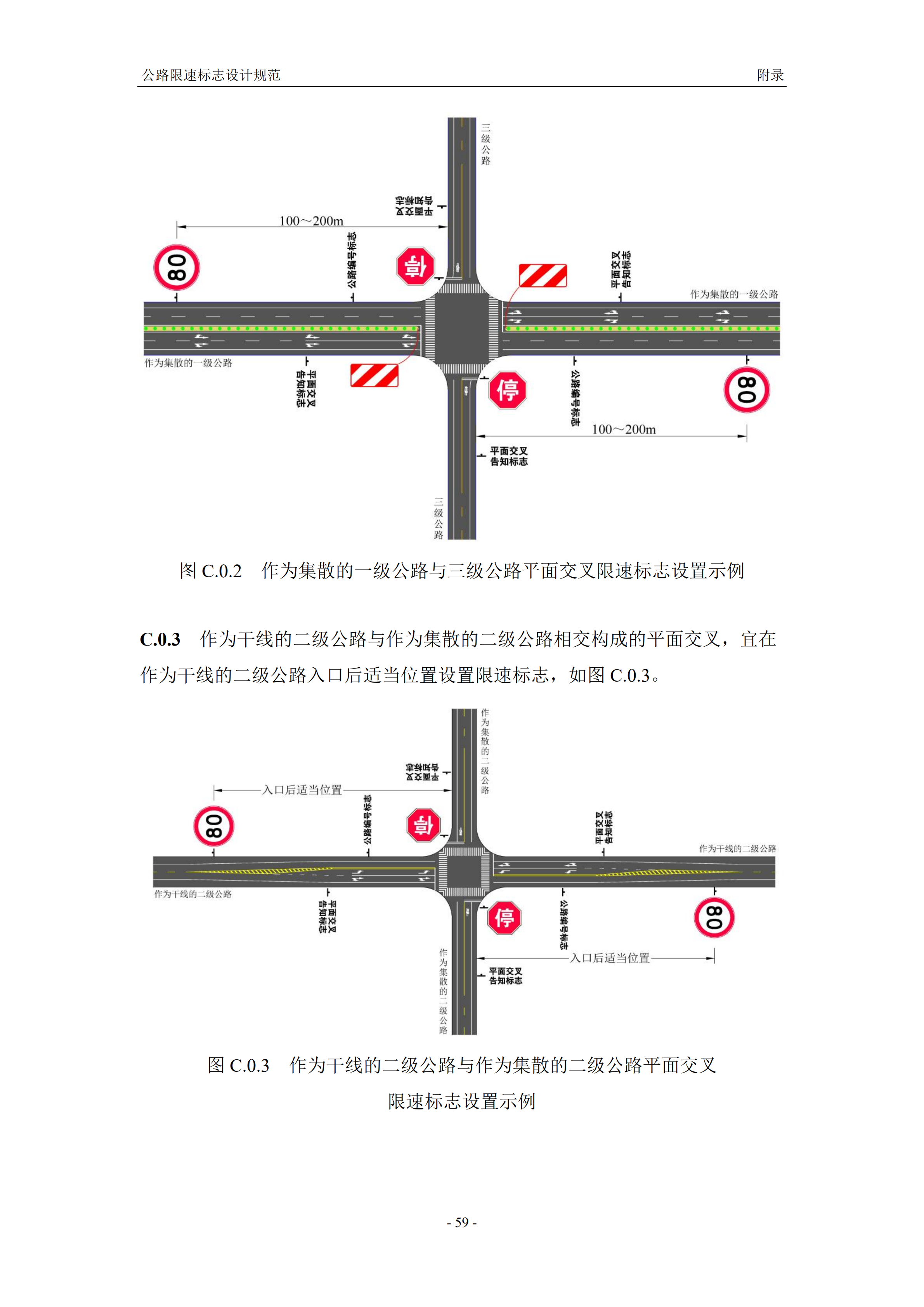 公路限速标志设计规范