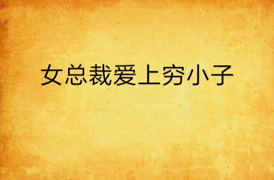 女总裁爱上穷小子