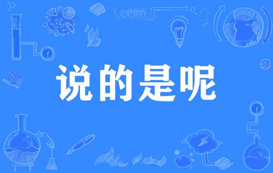 说的是呢_百度百科