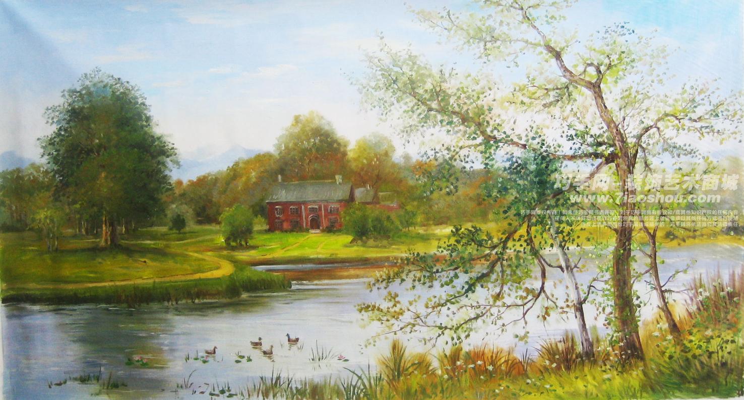 别墅油画