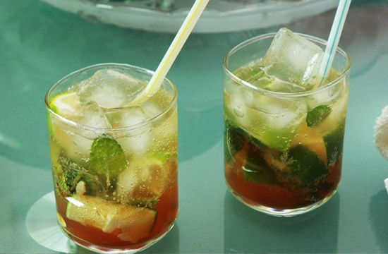 青柠薄荷苏打水