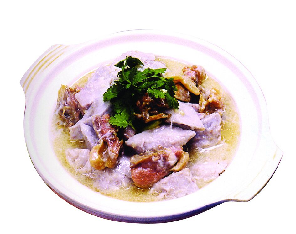  p>香芋炖腊鸭煲是以腊鸭腿,香芋为主料制作的菜品. /p>