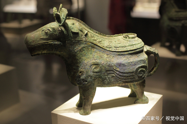 中国古美術品·旧蔵珍品·古青銅器·婦好鸮卤酒具·装酒器·文房置物·風水開運 后母辛青铜觥：妇好墓中的瑞兽酒器_百科TA说