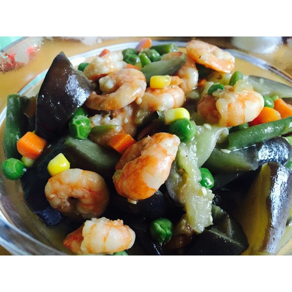 茄子虾仁