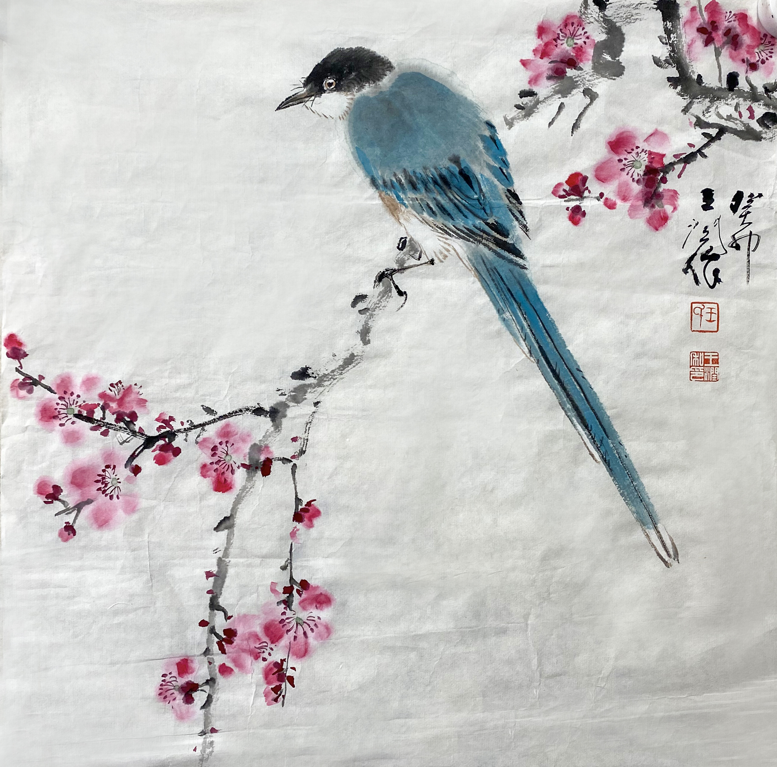 1996年起师从孙其峰先生学习中国花鸟画传统理论与技法