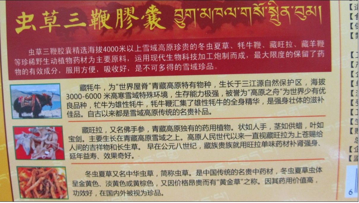 虫草三鞭胶囊