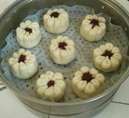 花型豆沙包