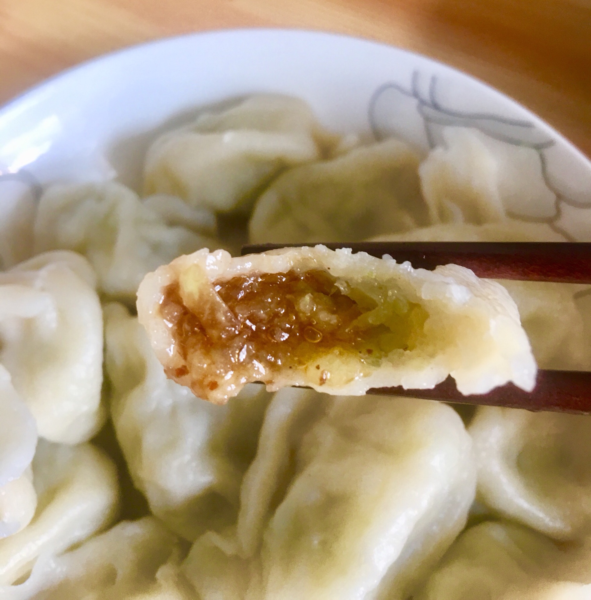 西瓜皮鲜肉饺子