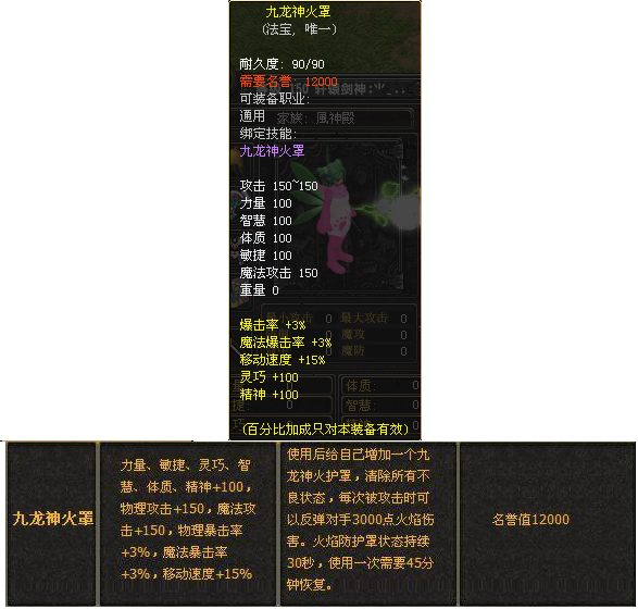 九龙神火罩