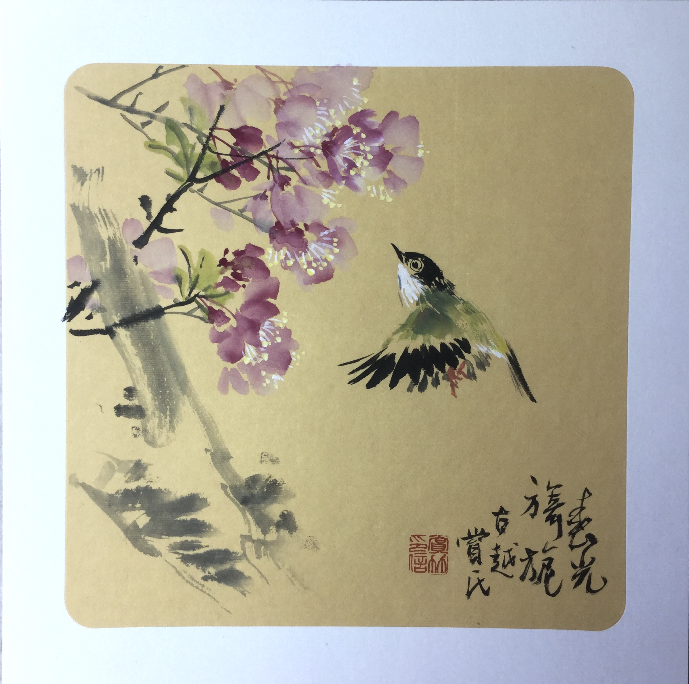  p>赏竹,著名花鸟画家,1948年生,20岁时拜花鸟画大师,中国美术学院