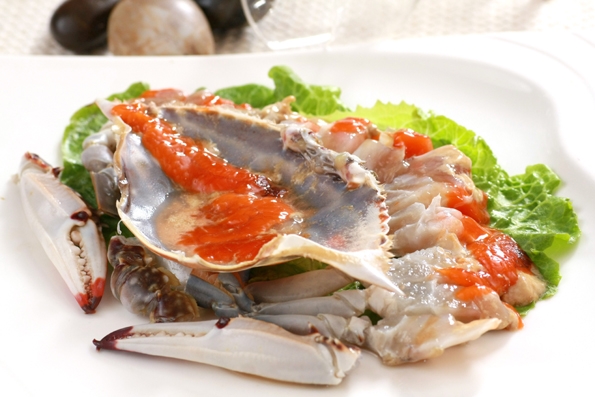  p>宁波咸膏蟹是菜肴名称,是一道美食. /p>