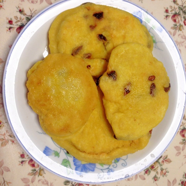 玉米面牛奶鸡蛋饼