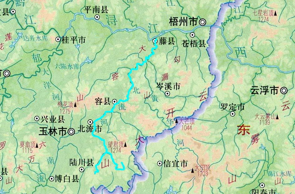 "> b>北流河 /b>, a target="_blank" href="/item/珠江流域/7580426"