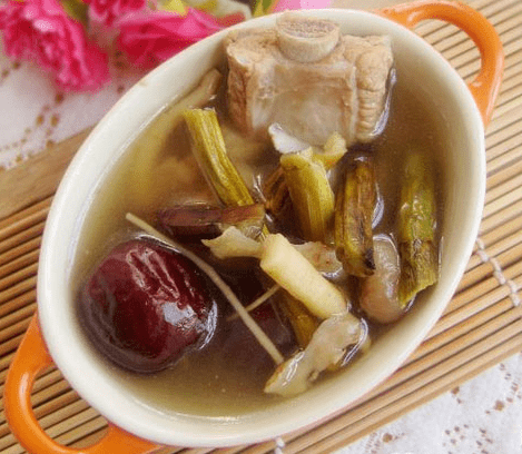 花旗参石斛红菇排骨汤