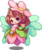 详情>>花菲菲,腾讯游戏《洛克王国 》中的宠物.