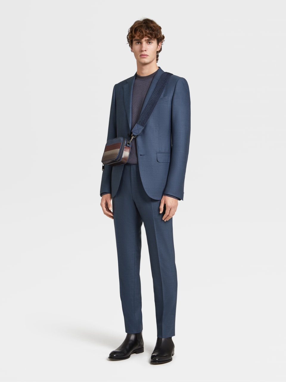  p>ermenegildo zegna xxx 系列 centoventimila 羊毛西装是杰尼亚