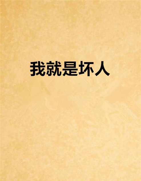我就是坏人