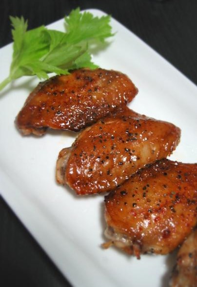 烤黑椒火鸡翅