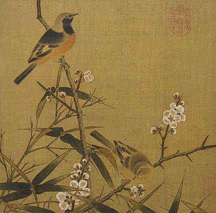 宋人画梅竹双雀图_百度百科