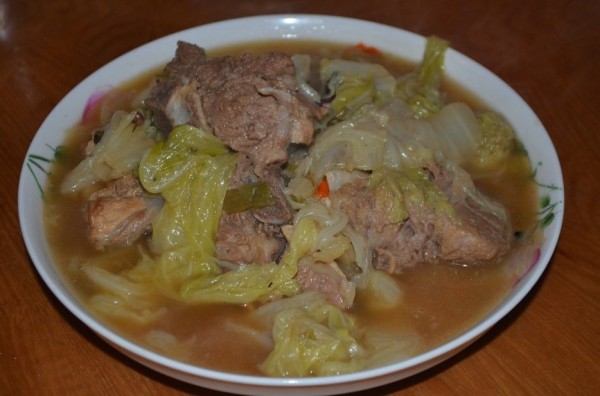 白菜炖排骨