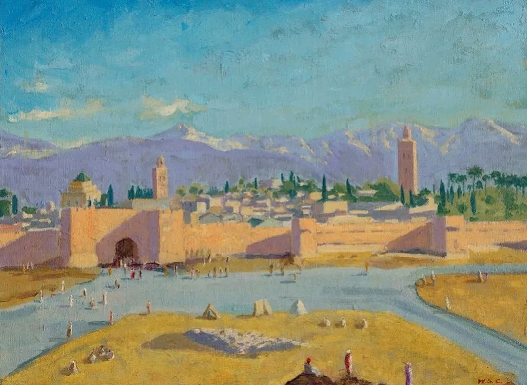 温斯顿·丘吉尔油画作品选一一政治伟人的另一个世界_百科TA说