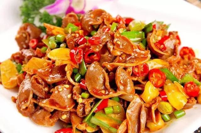 鸡胗炒辣椒