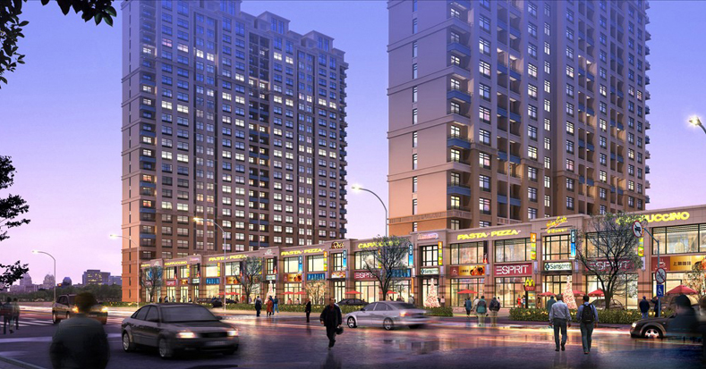 丽水蓝湾属于普通高层住宅,位于海城市百汇