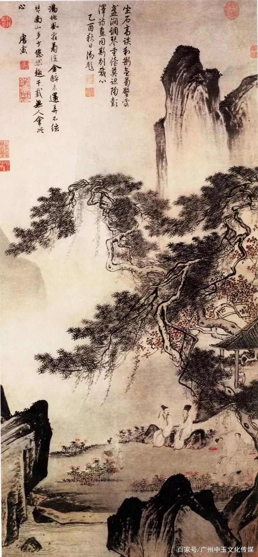 旷代才子唐伯虎的山水画，原来这么惊艳！_百科TA说