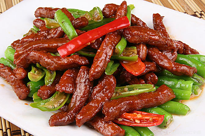 香炒杭椒牛柳
