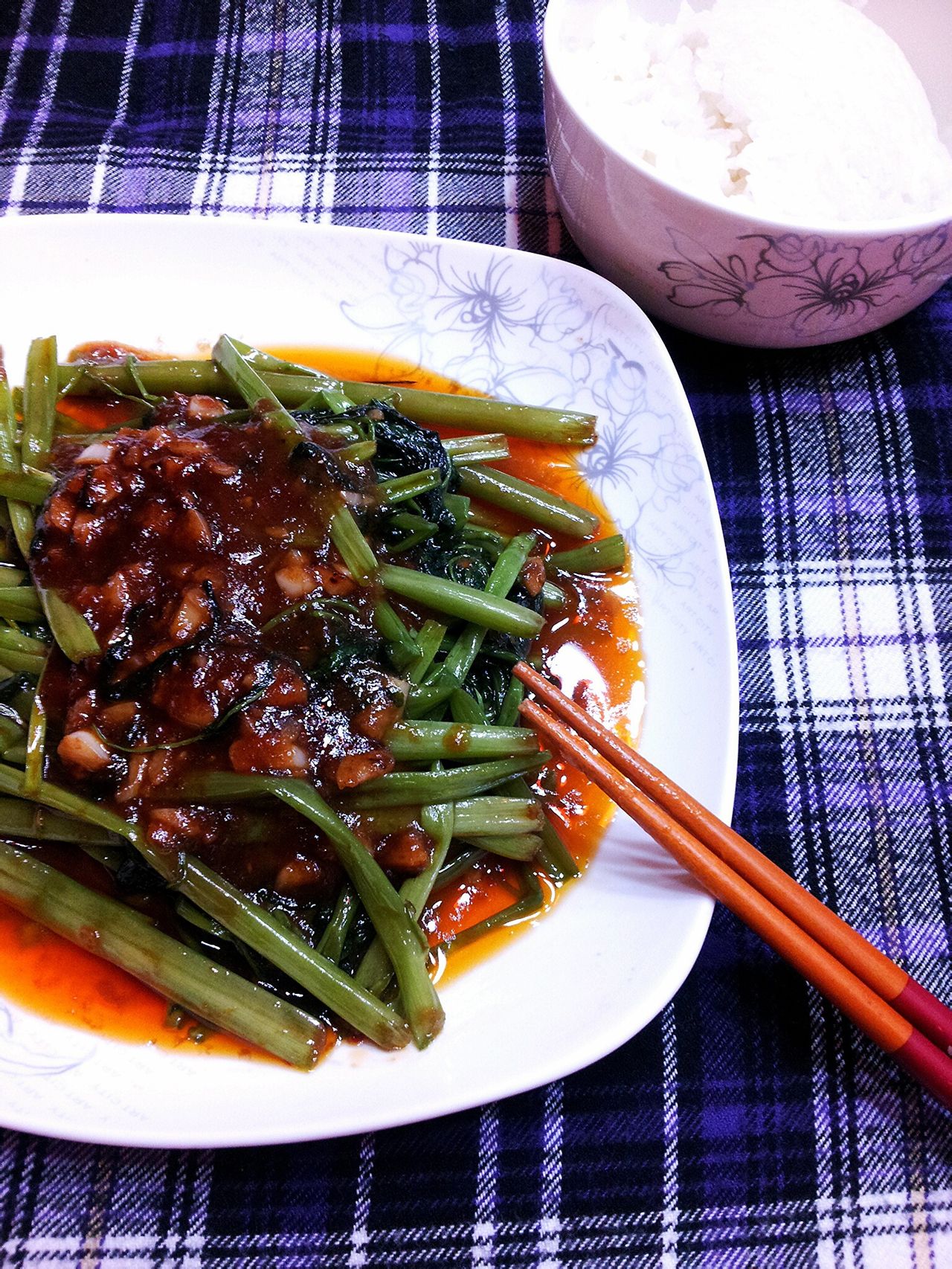 泰式虾酱炒空心菜