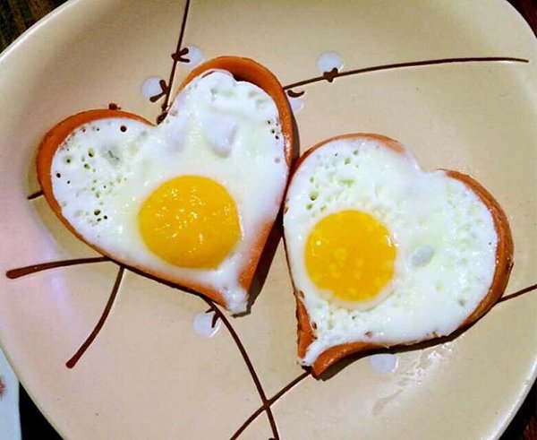 爱心火腿煎蛋