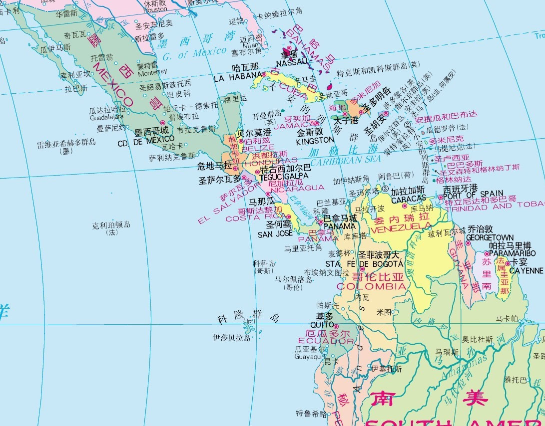 中美洲（美洲大陆中部地区）_百度百科