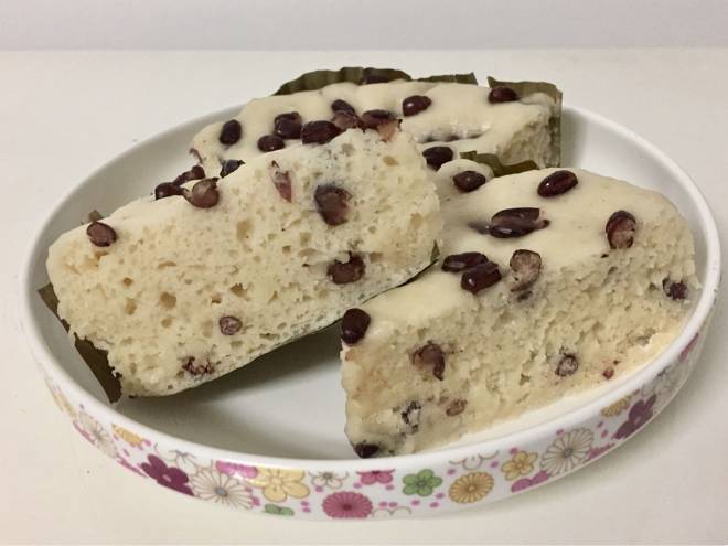 椰香蜜红豆发糕