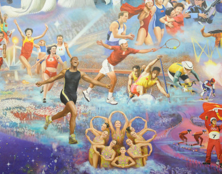  p data-id="gnx9lgsgxb">《刘宇一奥林匹克颂长卷》是刘宇一在2008年