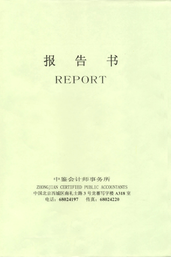 验资报告