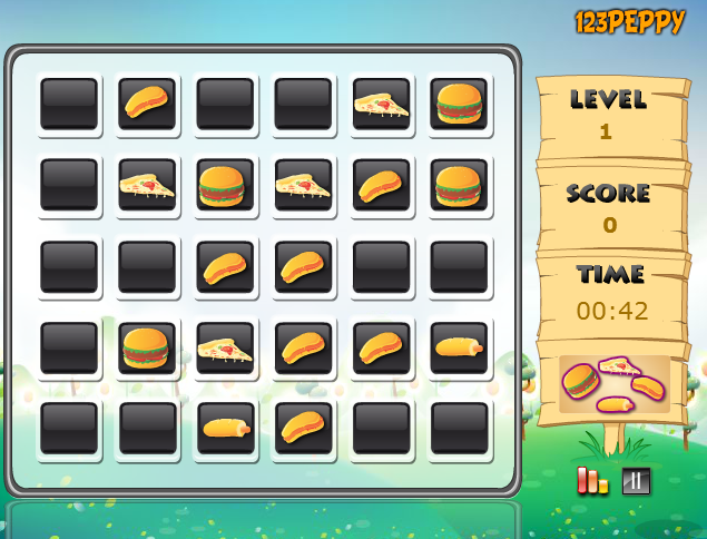  p>《挑出美食》是一款休闲类型的游戏,英文名是《pick out the