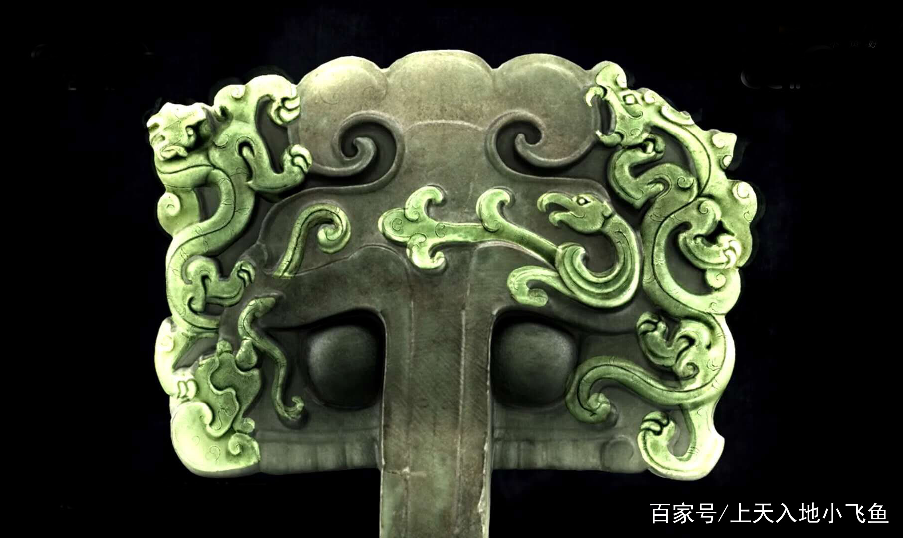 汉代四神纹玉雕铺首：四神归于铺首，镇守天地之间_百科TA说